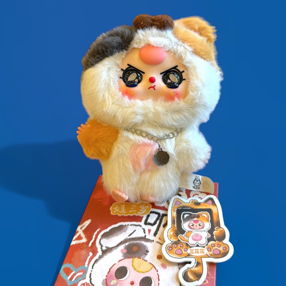 Baby Three Cat & Dog Plush Blind Box Egg Yolk
